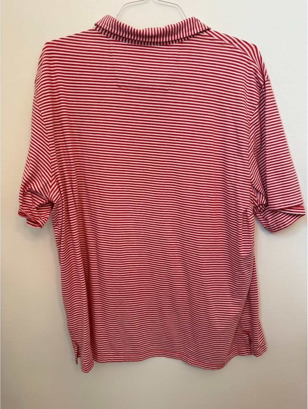 Southern Tide red striped polo shirt